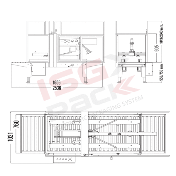 Prospetto nastratrice automatica line Auto Tape 50