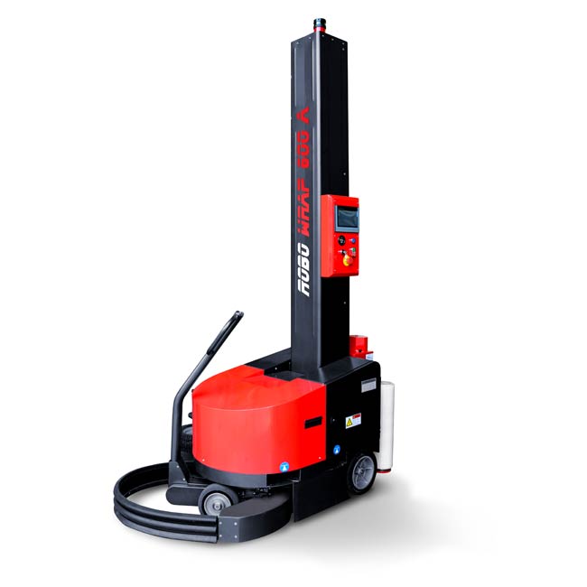 Robot avvolgipallet semovente per avvolgimento carichi pallettizzati - Avvolgipallet robo wrap 600b