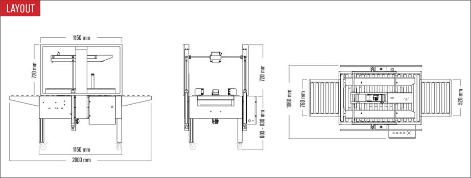 Layout nastratrice autodimensionante random Tape 50 SB