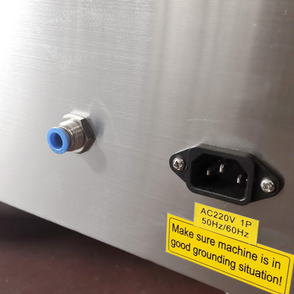Ingresso gas inerte per confezionatrice sottovuoto