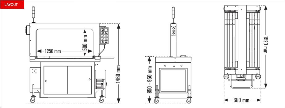 Layout reggiatrice automatica Easy Strap 309R