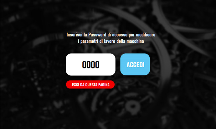 Pagina di accesso ai programmi bloccati