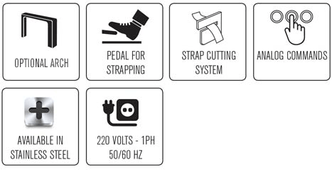 Funzioni della reggiatrice automatica Easy Strap 309 - 312