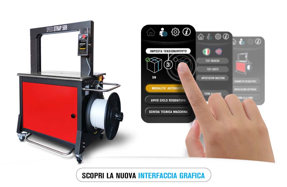 Scopri la nuova interfaccia grafica della reggiatrice Speed Strap