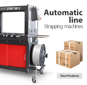 Automatic line strapping machine