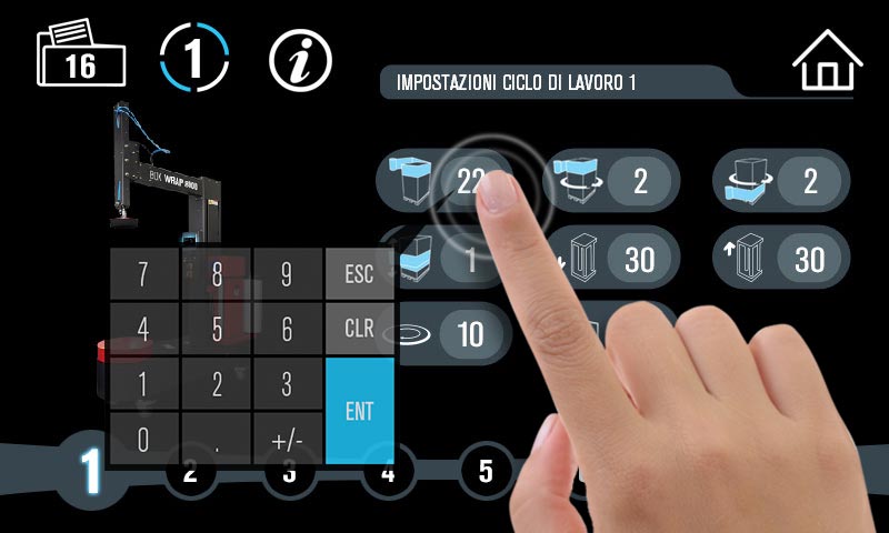 Impostazione digitale dei parametri
