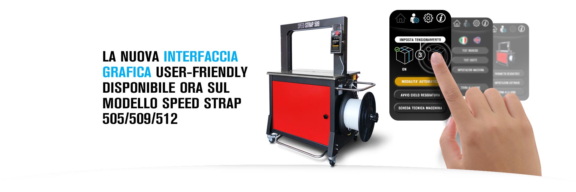 Display touch reggiatrice Speed Strap