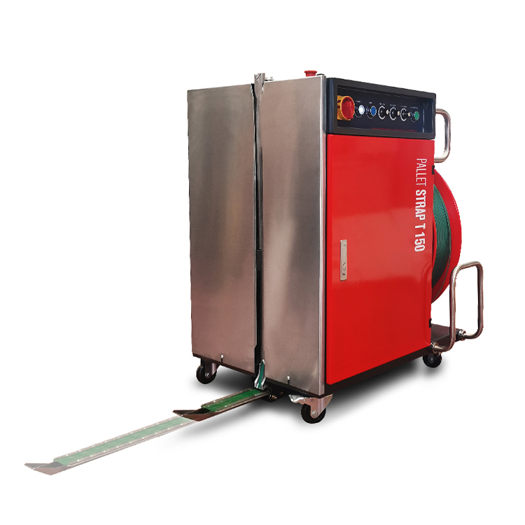 Reggiatrice semiautomatica per pallet semiautomatica modello Pallet Strap T150