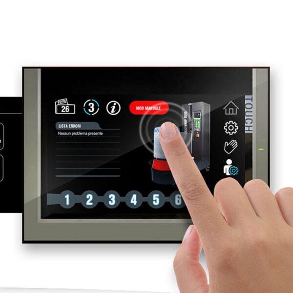 Display touch screen avvolgitore per valigie