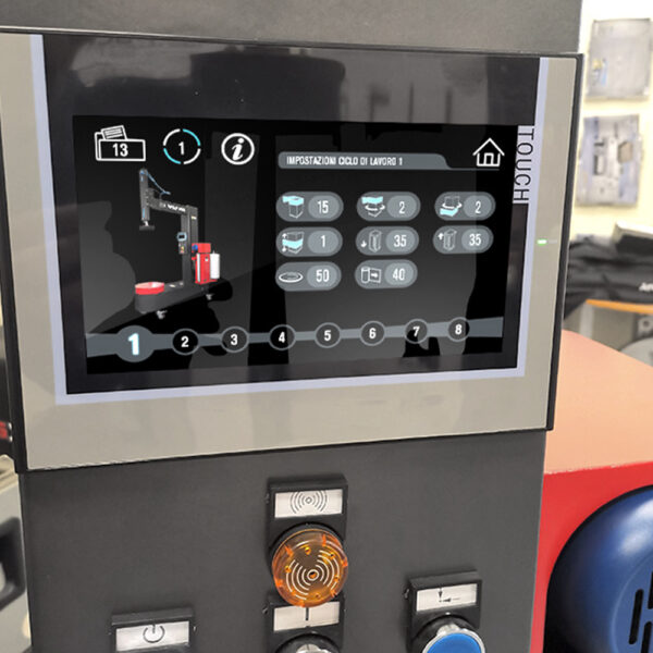 Display touch screen avvolgitore per scatole Box Wrap 800B
