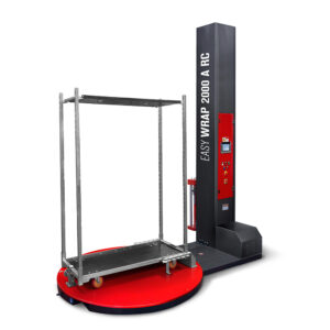 Fasciapallet semiautomatico per avvolgimento carrelli modello easy wrap 2000 A RC