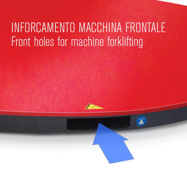 Inforcabilità frontale per avvolgipallet