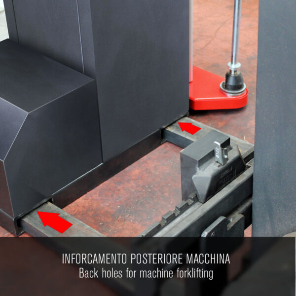 Inforcabilità posteriore avvolgipallet