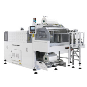 Fardellatrice automatica con sistema di smistamento prodotto in entrata