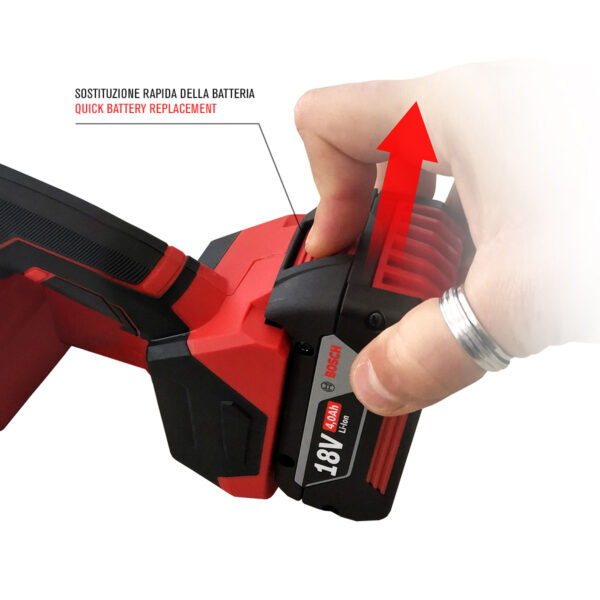 Sostituzione batteria tendireggia automatico