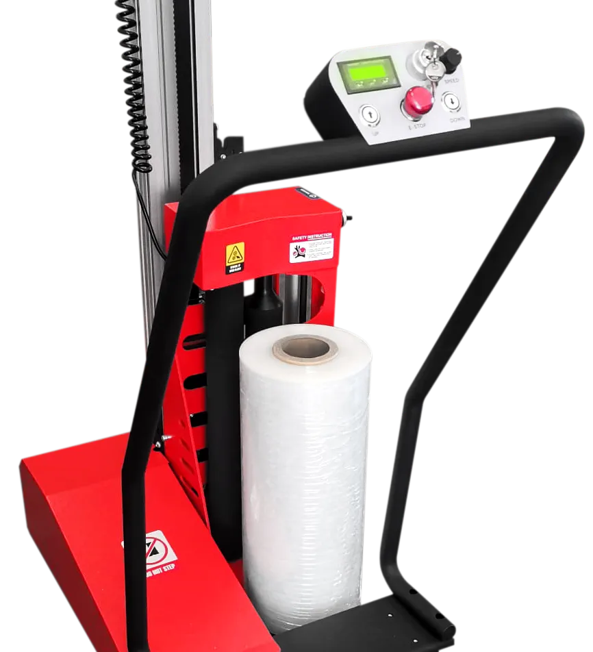 Avvolgitore manuale per pallet WRAPPY 500B con prestiro motorizzato