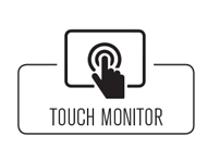 Touch monitor color
