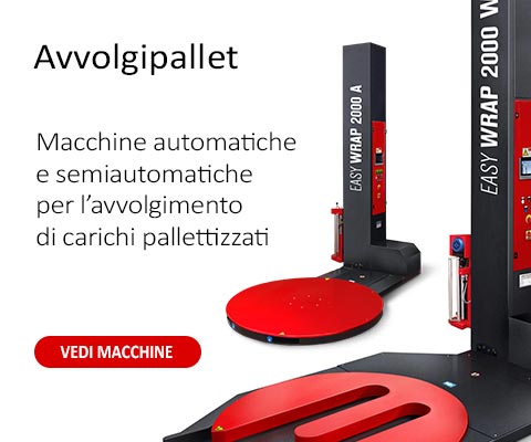 Macchine avvolgipallet per l'imballo di bancali con film estensibile
