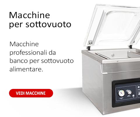 Macchine da banco per il sottovuoto alimentare