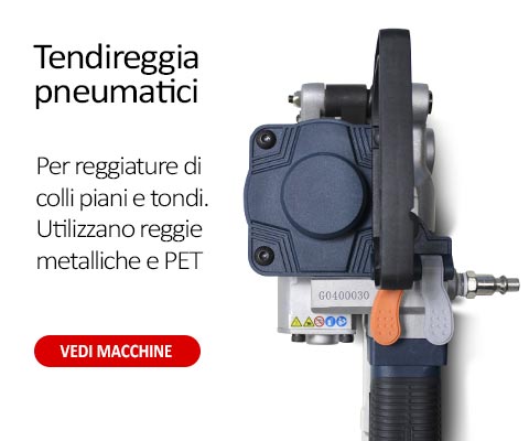 Tendireggia pneumatici per reggia in PET e metallica