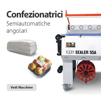 Confezionatrice semiautomatica angolare