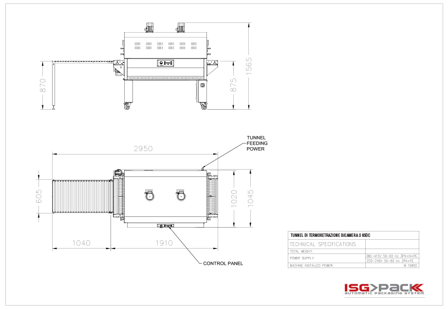 Layout tunnel S55DC