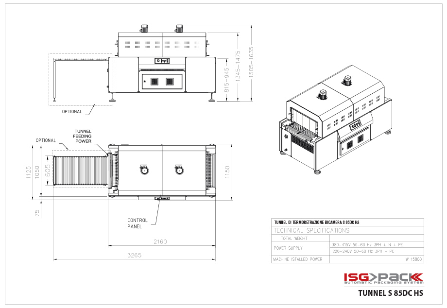 Layout tunnel Bicamera S85DC HS
