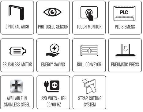 Caratteristiche reggiatrice automatica Speed Strap 509RP Caratteristiche reggiatrice automatica Speed Strap 509RP