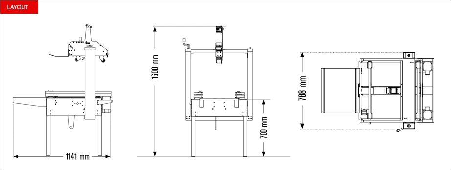 Layout nastratrice Low Tape 50 SB