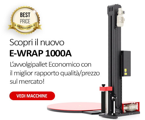 Avvolgipallet economico E-Wrap 1000A