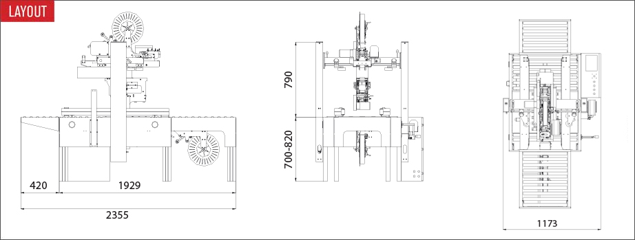 Layout nastratrice semiautomatica easy paper 50SB