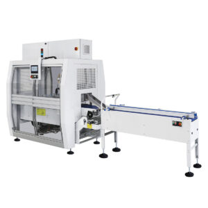 Confezionatrice flow pack SI550S-LR con porta bobina bassa e barra saldante da 250 mm