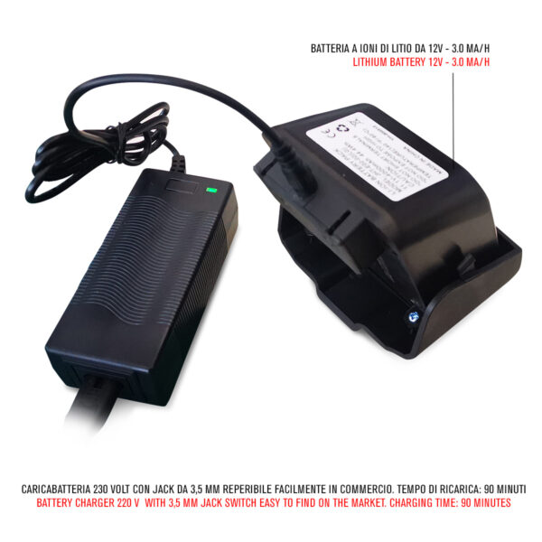 Caricatore batteria per tendireggia