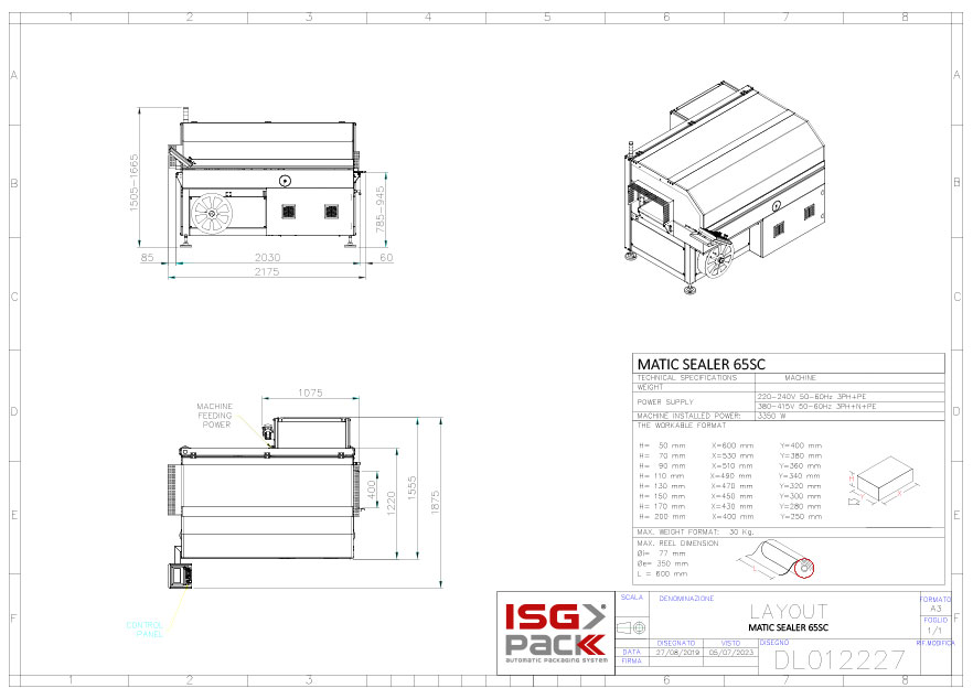 LAYOUT MATIC SEALER 65SC